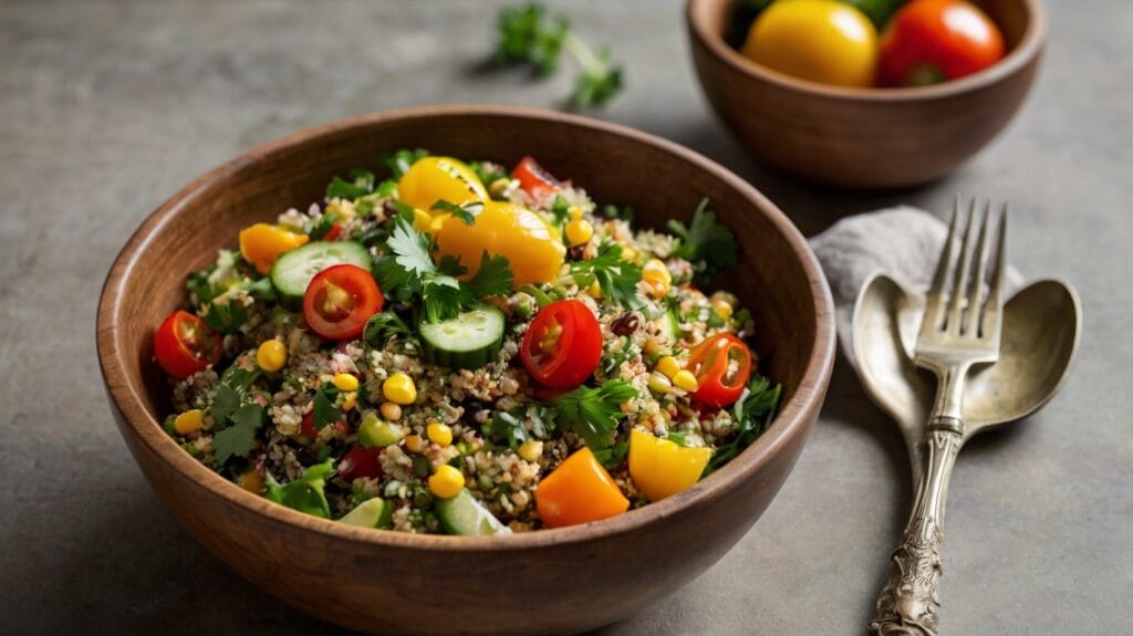 Recette Healthy: Salade Quinoa et Légumes