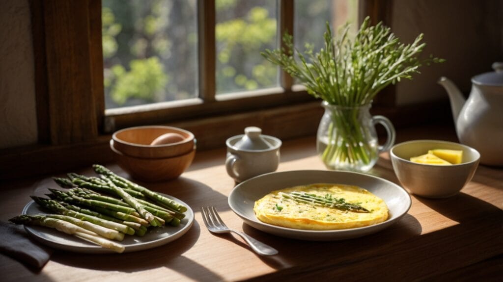 omelette aux asperges