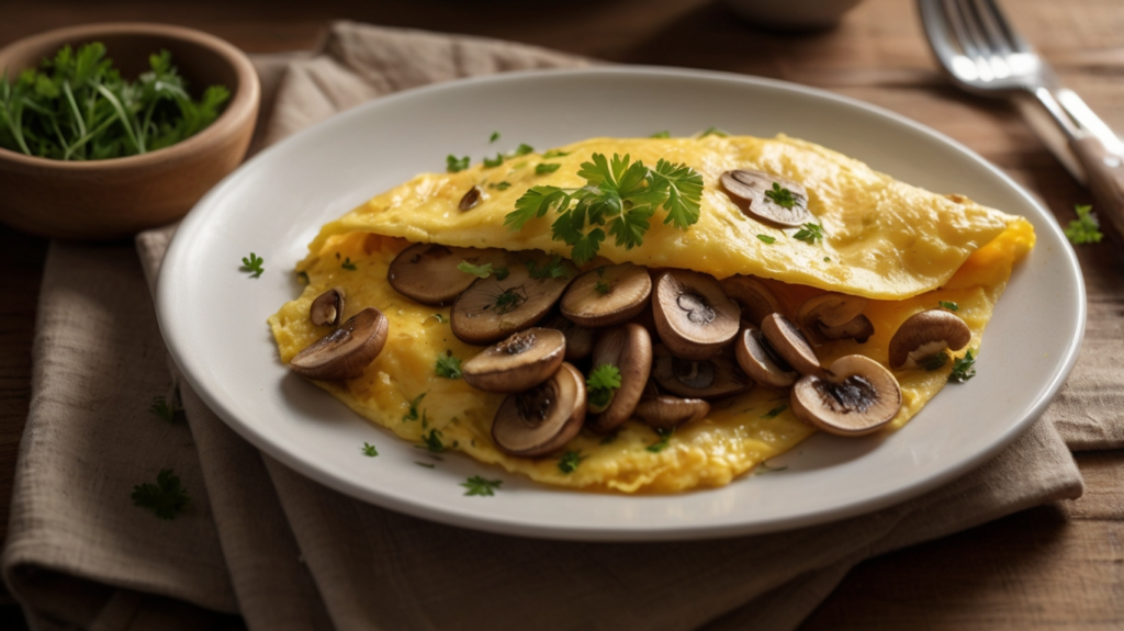 omelette aux cepes
