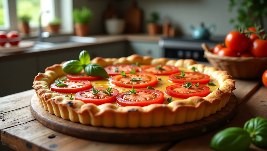 tarte tomate moutarde